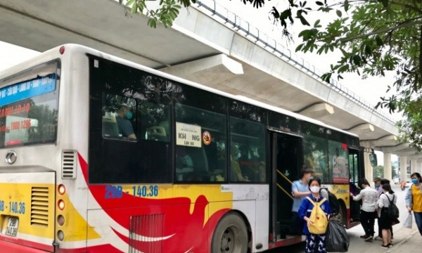 Tăng tính kết nối giữa xe buýt với đường sắt đô thị Nhổn - ga Hà Nội