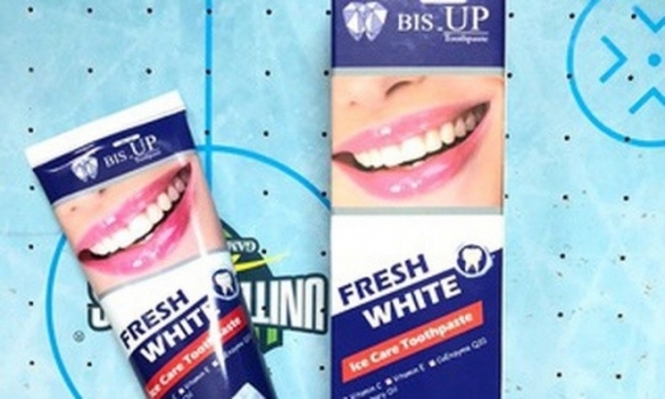 Thu hồi toàn quốc lô kem đánh răng Bis up ice care Toothpaste không đảm bảo chất lượng