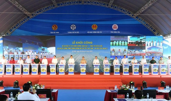 Hà Nội chính thức khởi công dự án đường Vành đai 4 - Vùng Thủ đô