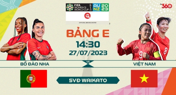 Xem trực tiếp trận Việt Nam - Bồ Đào Nha và World Cup nữ 2023 ở đâu?