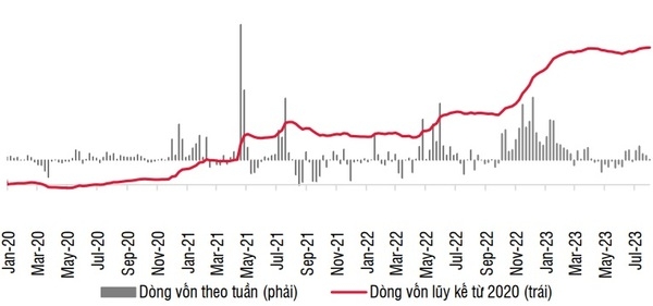 Dòng tiền đầu tư trên thị trường chứng khoán Việt Nam tháng 7: Tích cực hơn ở quỹ chủ động