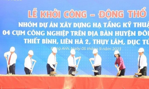 Hà Nội: Khởi công 4 cụm công nghiệp tại huyện Đông Anh