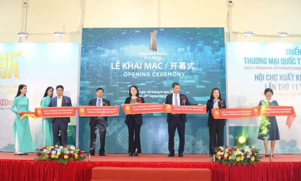 Khai mạc Triển lãm Thương mại Quốc tế Chiết Giang 2023 tại Hà Nội
