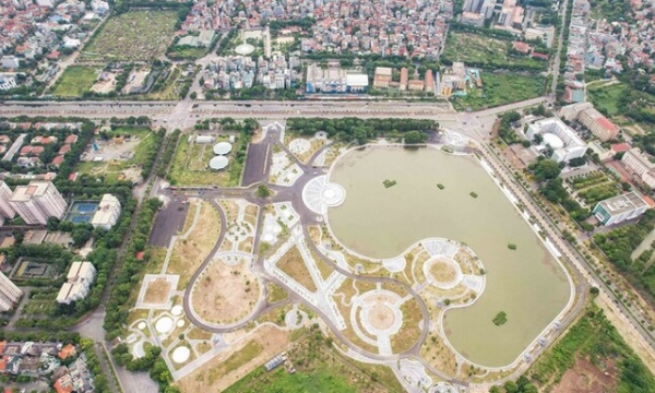Mãn nhãn với công viên 100 tỷ mới 'hồi sinh' tại Hà Nội: Quy mô 157.000 m2, rộng nhất quận Long Biên
