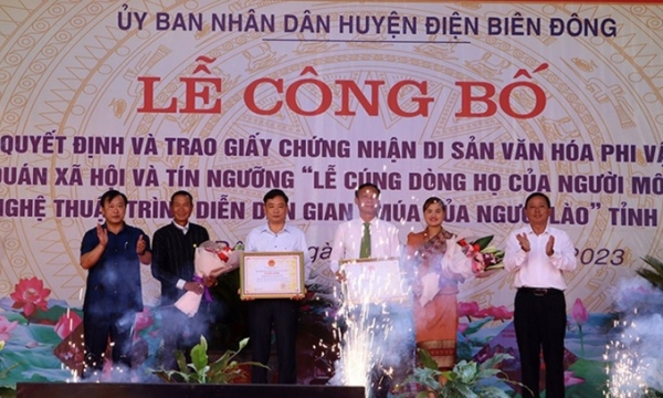 Tỉnh Điện Biên có thêm 2 di sản văn hóa phi vật thể quốc gia