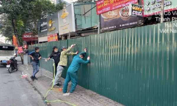 Hà Nội thông báo cưỡng chế 4 căn nhà tại mặt đường phố Đại Cồ Việt trong tháng 11