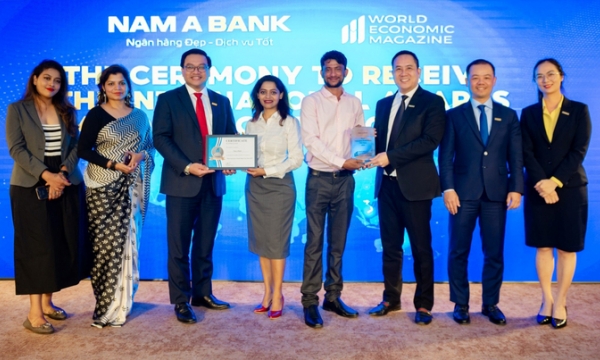 Nam A Bank nhận 'cú đúp' giải thưởng quốc tế