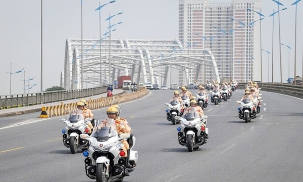 Hà Nội phân luồng giao thông để phục vụ đón Đoàn khách quốc tế thăm Việt Nam
