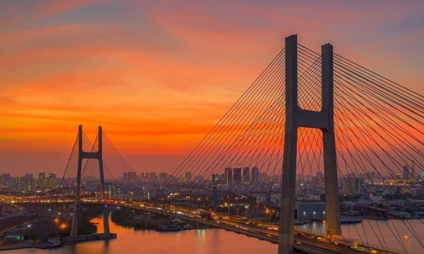 Cầu dây văng hơn 2.000 tỷ có kiến trúc trụ tháp hình chữ H, gần 15 năm giữ kỷ lục cầu văng lớn nhất thành phố 'đầu tàu kinh tế' của Việt Nam