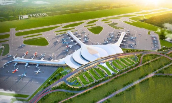 Tiến độ xây dựng Sân bay Long Thành: Đã thành hình cánh hoa sen