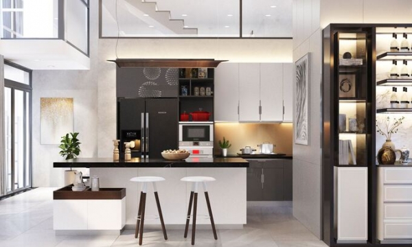 Thiết kế bếp ở chung cư như thế nào cho hợp phong thủy, đón lộc vào nhà?