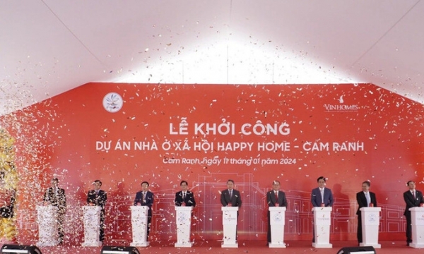 Vinhomes (VHM) khởi công dự án nhà ở xã hội gần 3.800 tỷ tại Khánh Hòa