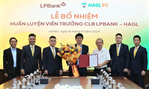 CLB Bóng đá LPBank HAGL bổ nhiệm ông Vũ Tiến Thành làm HLV trưởng
