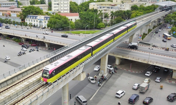 Tuyến metro Nhổn - ga Hà Nội sẽ bắt đầu chạy tháng 6/2024