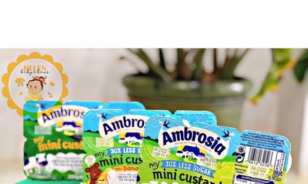 Khuyến cáo về việc thu hồi các sản phẩm váng sữa Ambrosia My Mini Pots