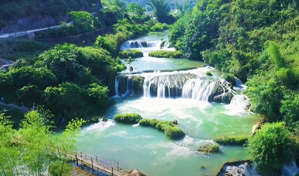 Vẻ đẹp thơ mộng của thác Cò Là ở miền non nước Trùng Khánh, Cao Bằng