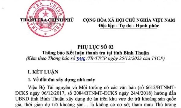 Thanh tra Chính phủ 'sờ gáy', dự án điện gió hơn 4.700 tỷ đồng tại Bình Thuận bị hủy bỏ