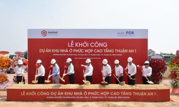 Phát Đạt khởi công dự án khu nhà ở phức hợp cao tầng Thuận An 1 tại Bình Dương