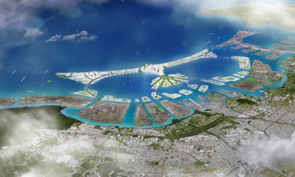 Siêu đô thị chìm dần, chi 10,5 tỷ USD xây tường biển ngăn chặn