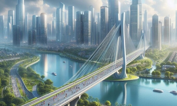 Cây cầu hơn 6.000 tỷ đồng, nối với 'hòn ngọc Viễn Đông': Sở hữu thiết kế 'độc nhất vô nhị' tại Việt Nam, có thể nâng hạ 45m