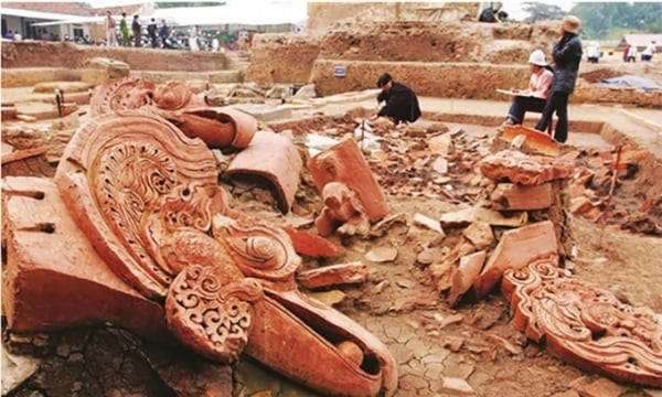 Khai quật khảo cổ diện tích gần 1.000m2 tại Khu Trung tâm Hoàng thành Thăng Long - Hà Nội