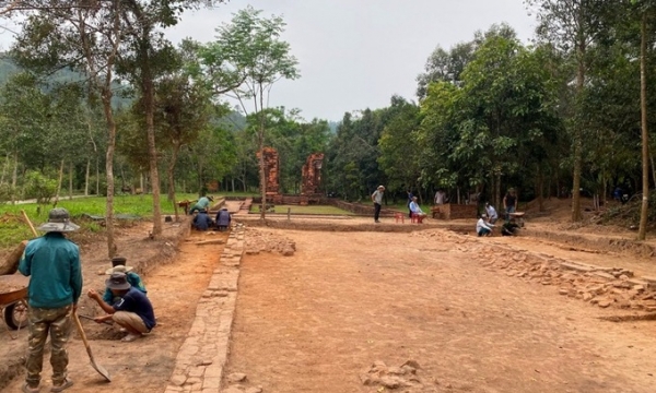 Phát hiện con đường cổ tại Di sản Mỹ Sơn