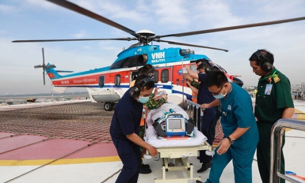 Sân bay cấp cứu bằng trực thăng đầu tiên ở Việt Nam được Bộ Quốc phòng cấp phép hoạt động, bệnh nhân từ máy bay tiếp cận dịch vụ y tế chất lượng cao chỉ mất vài phút
