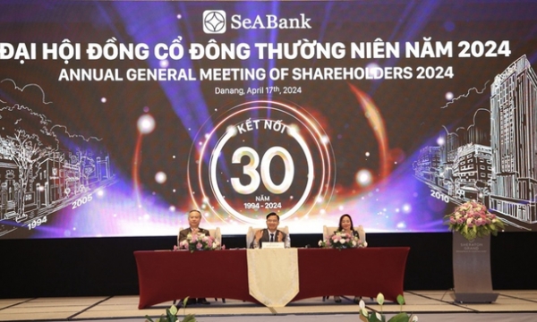 ĐHĐCĐ 2024: SeABank đặt mục tiêu tăng trưởng 28%, tăng vốn điều lệ lên 30.000 tỷ đồng