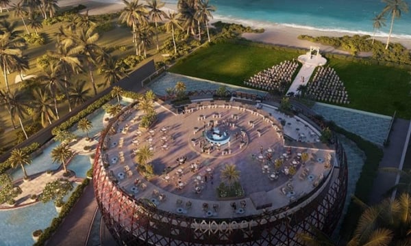 'Siêu' trung tâm mua sắm, giải trí rộng 10.000m2 lớn nhất Cam Ranh: Mang hình dáng chiếc thuyền thúng khổng lồ