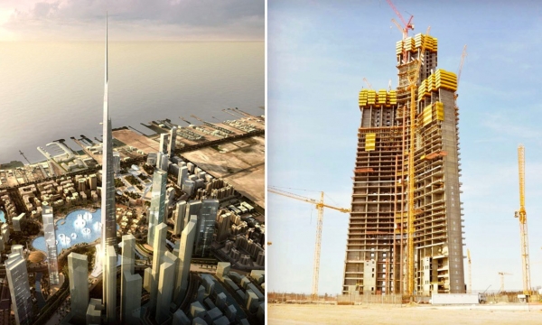 Quốc gia rộng gấp 7 lần Việt Nam tái xây dựng tòa nhà chọc trời 1.000m cao nhất thế giới sau nhiều năm trì hoãn