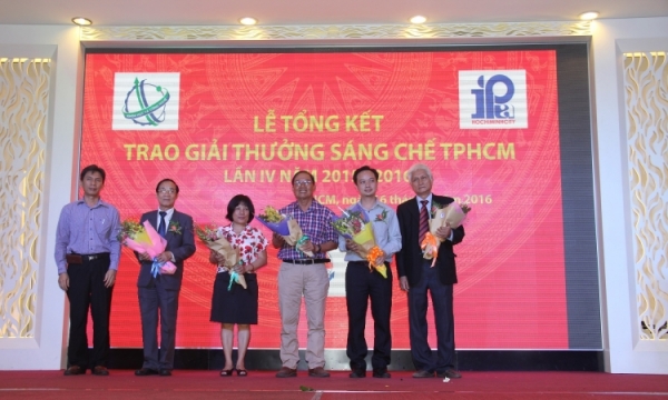 10 cá nhân được tôn vinh tại lễ tổng kết Giải thưởng sáng chế TP.HCM lần 4 (2015 - 2016)