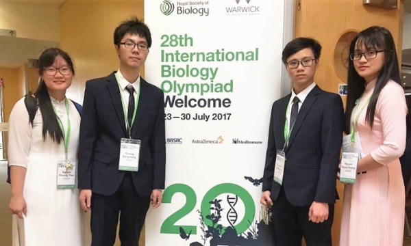 Việt Nam đoạt 1 HCV, 2 HCB tại Olympic Sinh học quốc tế
