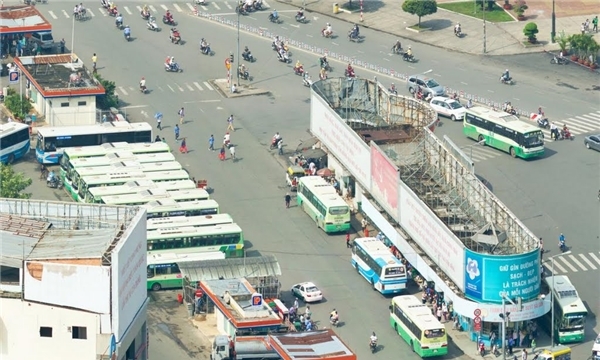 TP. HCM: Trạm xe buýt Bến Thành sẽ di dời từ ngày 10/4