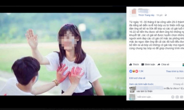 Đà Nẵng: Điều tra người tung tin sờ ngực làm từ thiện