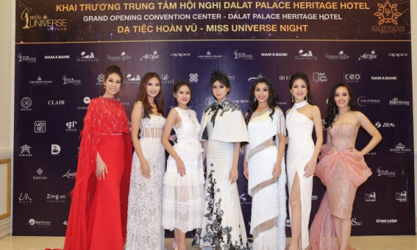 Thí sinh Hoa hậu Hoàn Vũ Việt Nam khoe sắc trong đêm dạ tiệc Hoàn vũ