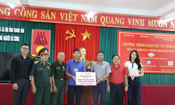Him Lam Land: Thăm, tặng quà 10 trung tâm điều dưỡng  thương binh nặng và người có công 