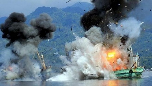 Indonesia đánh đắm 3 tàu cá Philippines đánh bắt trái phép