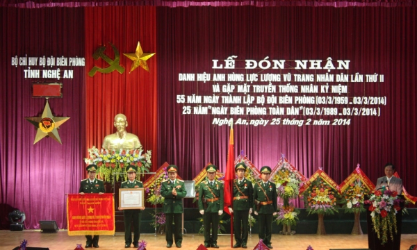 BĐBP Nghệ An nhận danh hiệu Anh hùng LLVT