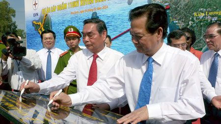 Cáp ngầm 110KV xuyên biển Hà Tiên – Phú Quốc đã đóng điện