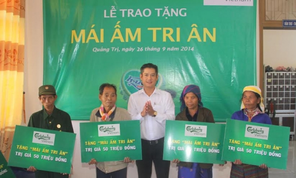 Carlsberg Việt Nam trao 150 mái ấm tri ân tại Quảng Trị