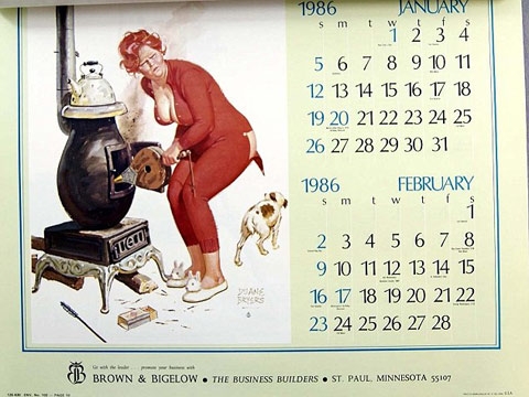 Cơn sốt dùng lịch 1986 cho năm 2014