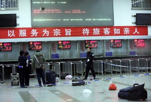 Hiện trường vụ khủng bố đẫm máu ở Trung Quốc