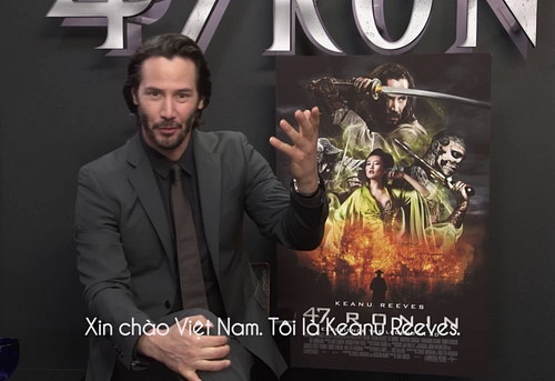 Keanu Reeves gửi lời chào khán giả Việt Nam