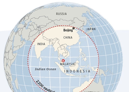MH370 đã gửi tín hiệu cuối cùng từ trên không