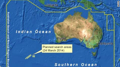Phi cơ Trung Quốc phát hiện vật thể nghi của MH370