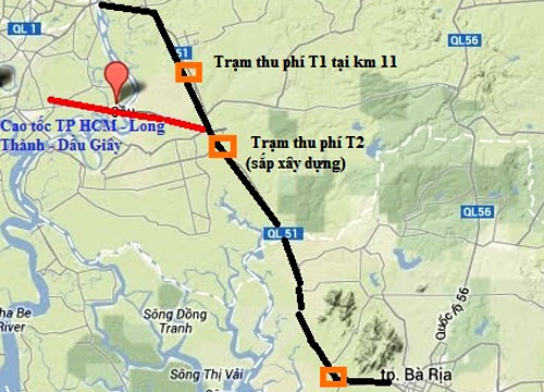 Quốc lộ nối TP HCM với Vũng Tàu sẽ có 3 trạm thu phí
