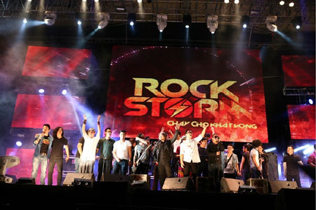 Rock Storm, sân khấu rực lửa đam mê