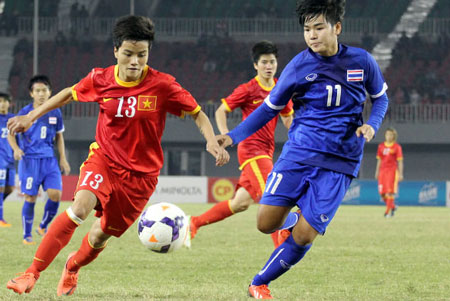 Thắng Thái Lan 2-1, tuyển nữ Việt Nam lần đầu tiên vào bán kết ASIAD