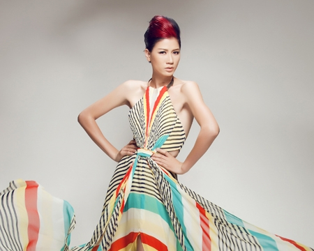 Trang Trần, Kim Cương trình diễn thời trang Việt ở Mỹ