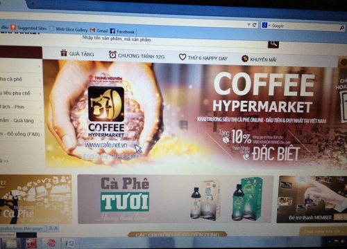 Trung Nguyên ra mắt đại siêu thị cà phê online đầu tiên tại Việt Nam